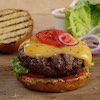 Burger with tomato and cheese
